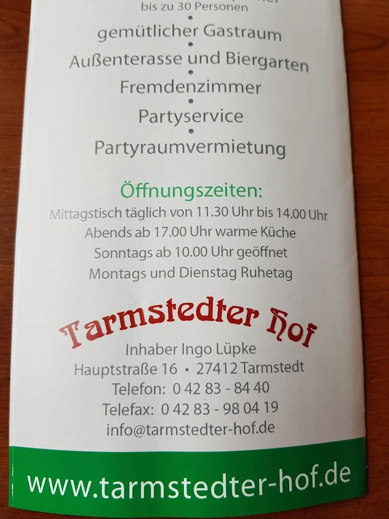 Menu_Tarmstedter Hof Inh. Ingo Lüpke_Tarmstedt_immagine_1