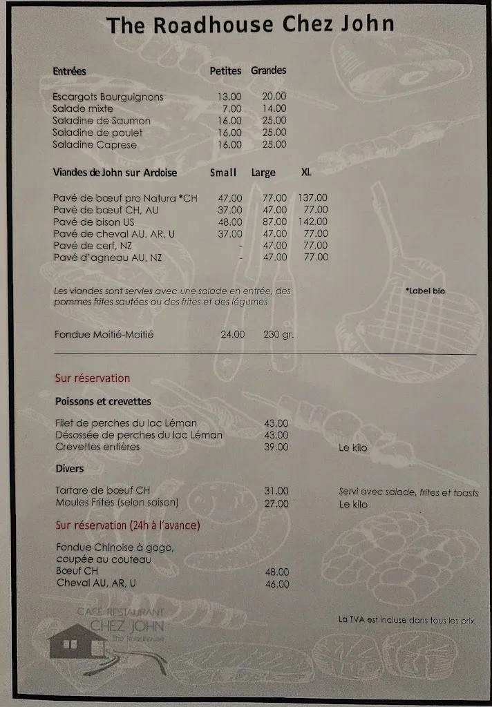 Menu_Restaurant Chez john The Roadhouse_Montreux_image_1