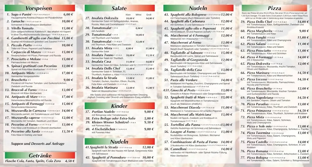 Menu_La Strada Ristorante-Pizzeria_Hemmoor_image_1