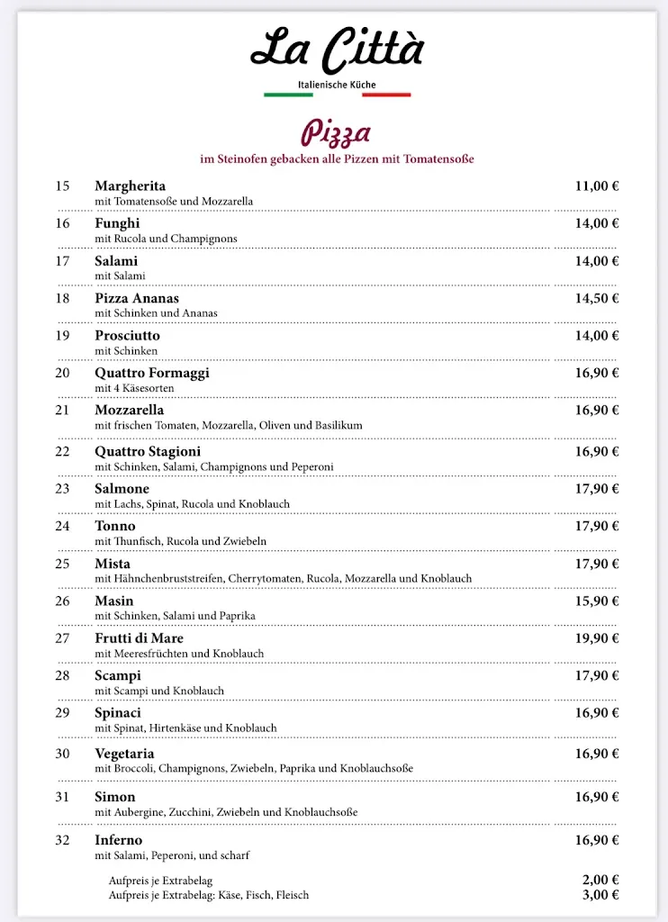 Menu_la Città_Hemmoor_image_1