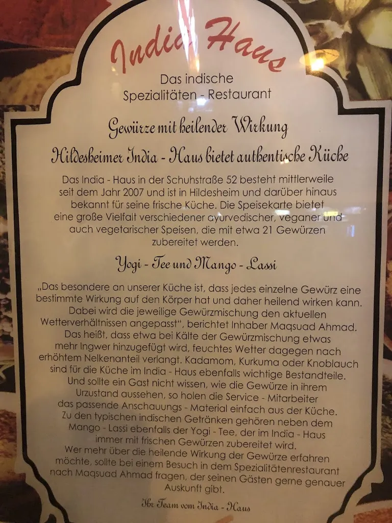 Menu_Indiahaus Hildesheim_Hildesheim_immagine_2