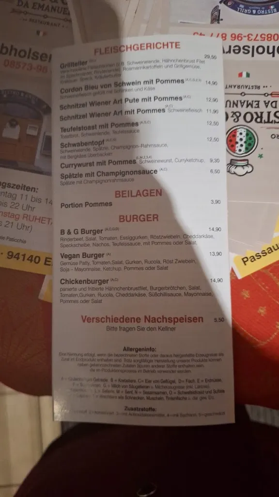 Menu_Bistro & Grill Da Emanuele_Ering_image_3