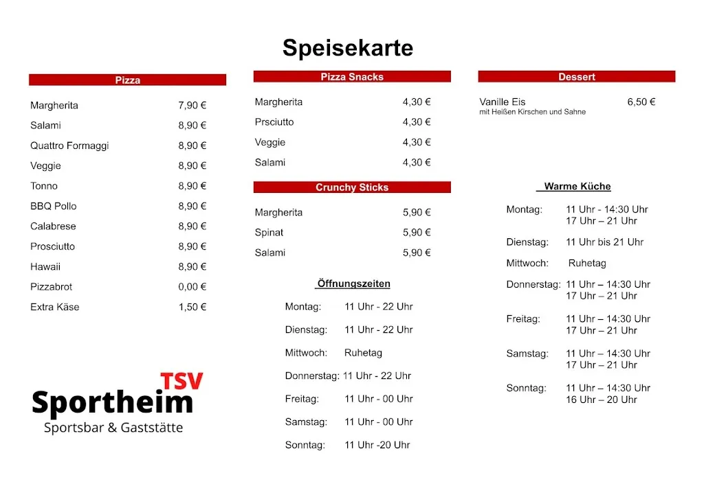 Menu_Sportheim Hitzacker_(Elbe)_immagine_2