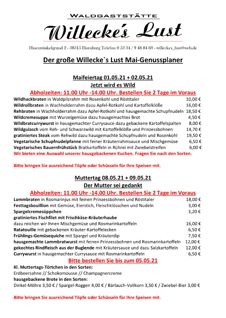 Menu_Willecke's Lust_Hornburg_image_2