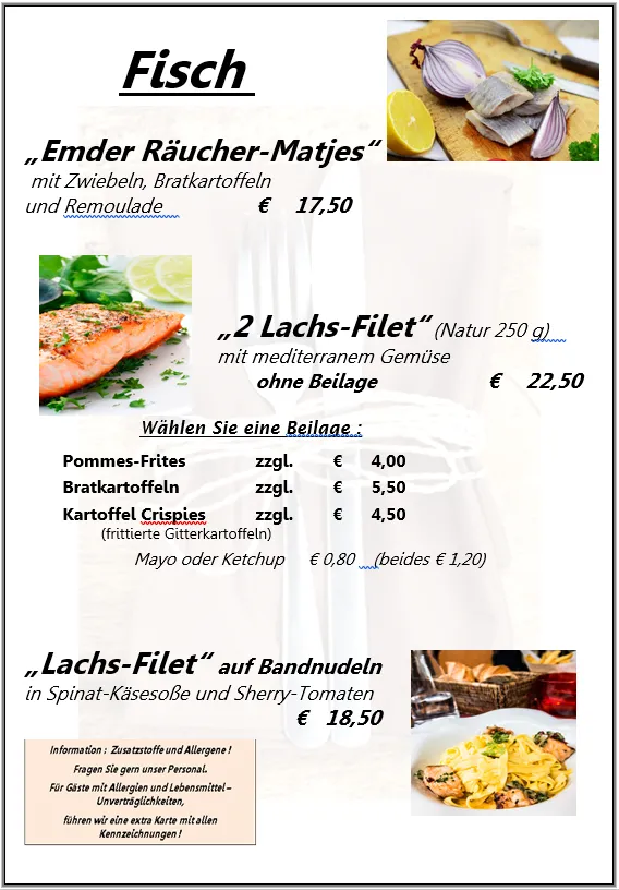 Menü_Restaurant Zur Krone_Hude_Bild_1