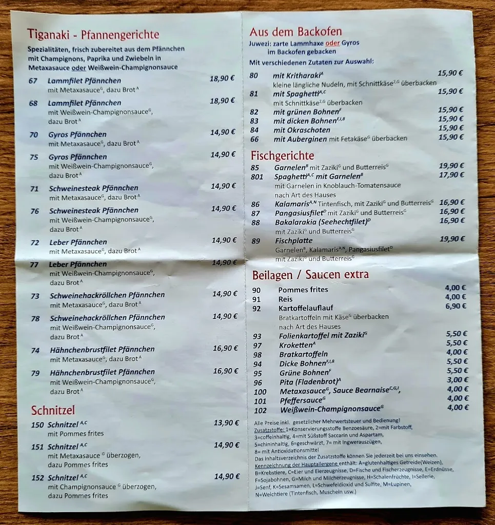 Menu_Restaurant Santorini Gadenstedt_Ilsede_immagine_2