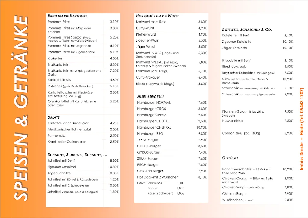 Menu_Imbiss Droste_Hüde_immagine_2