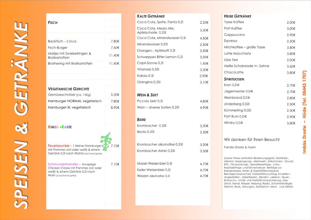 Menu_Imbiss Droste_Hüde_immagine_3