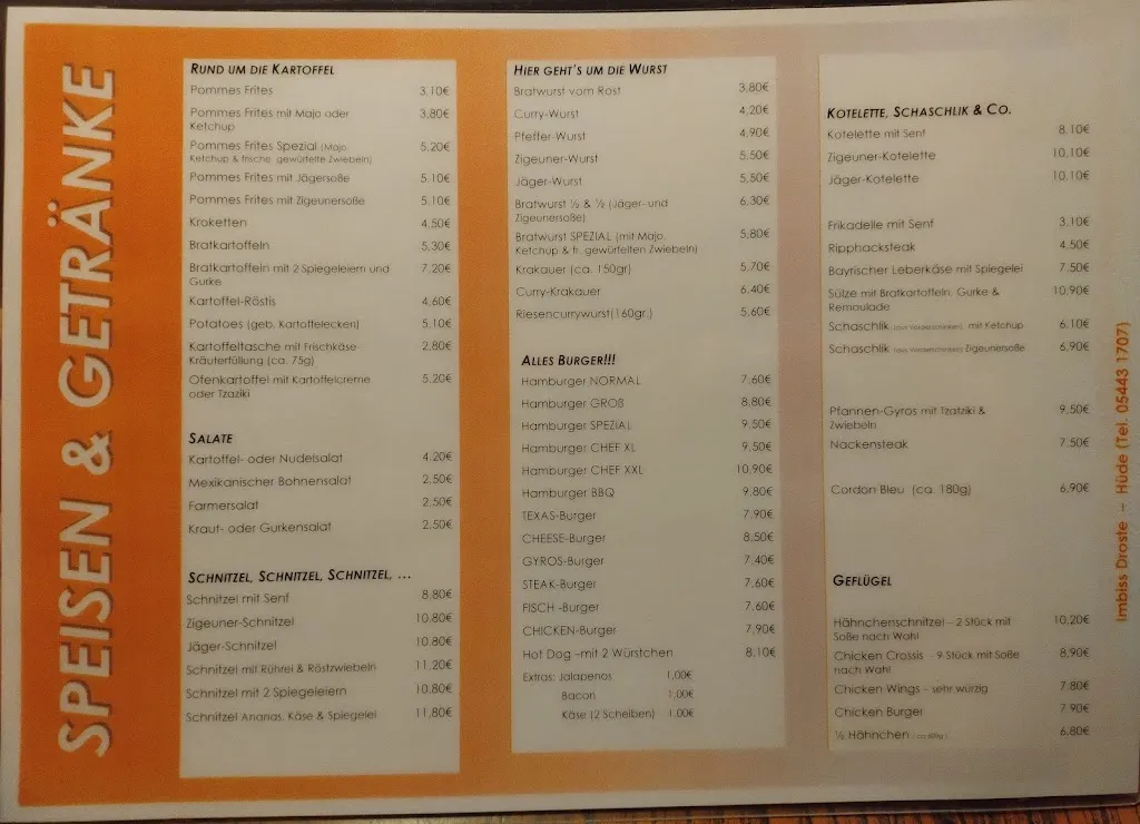 Menu_Imbiss Droste_Hüde_immagine_4