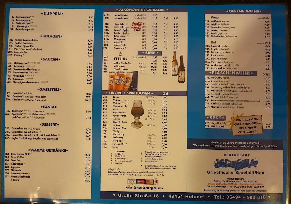 Menu_Gaststätte Kreta_Holdorf_immagine_1
