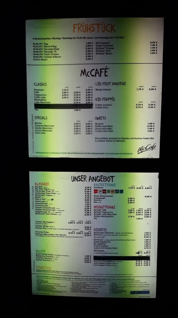 Menu_McDonald's Holdorf_Holdorf_immagine_1