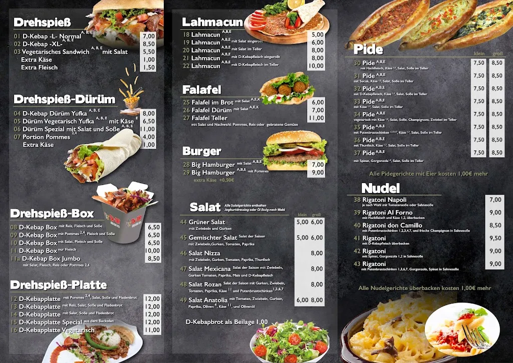 Menu_Tom and Jerry Döner Kebab & Pizza_Ergoldsbach_immagine_1