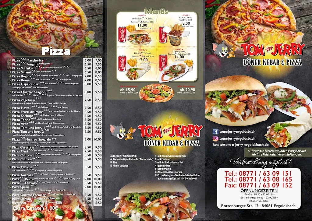 Menu_Tom and Jerry Döner Kebab & Pizza_Ergoldsbach_immagine_2