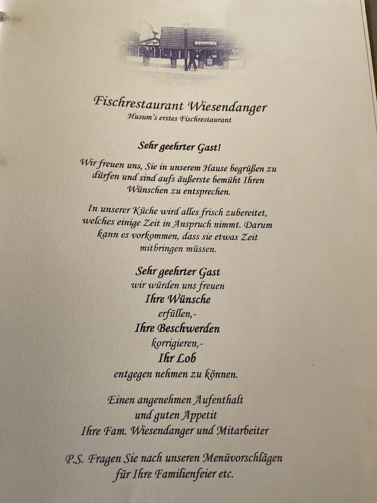 Menu_Fischrestaurant Wiesendanger GmbH_Husum_image_1