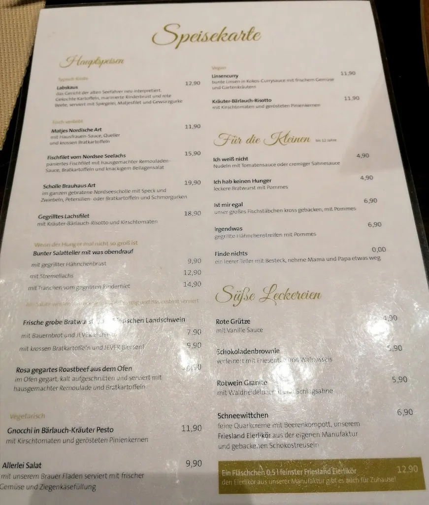 Menu_Haus der Getreuen_Jever_immagine_4