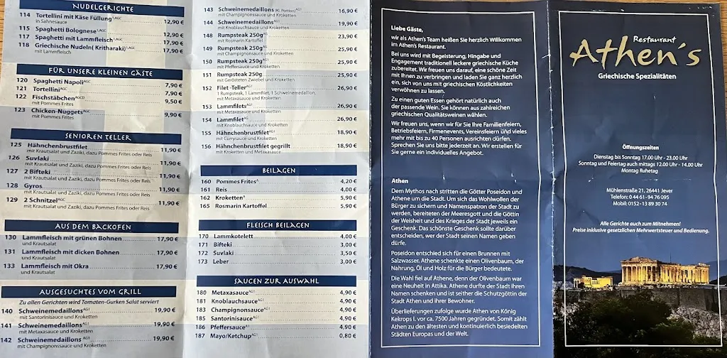 Menu_Restaurant Athen`s_Jever_image_1