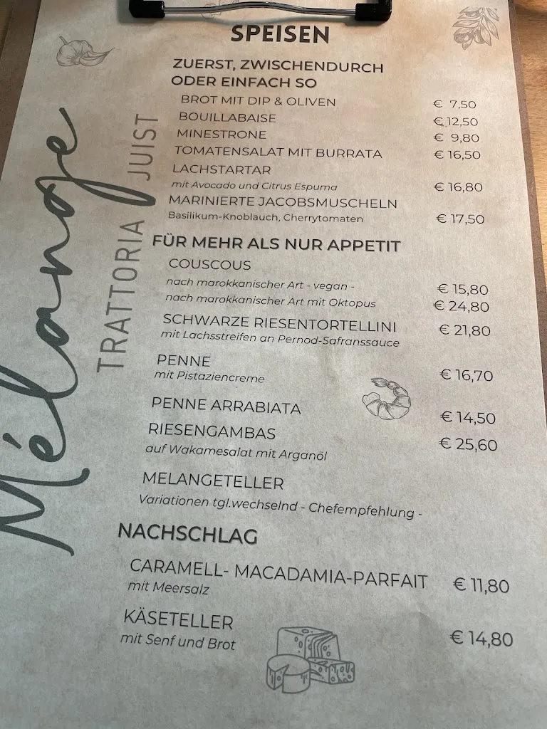 Menu_Trattoria Melange Juist_Juist_image_1