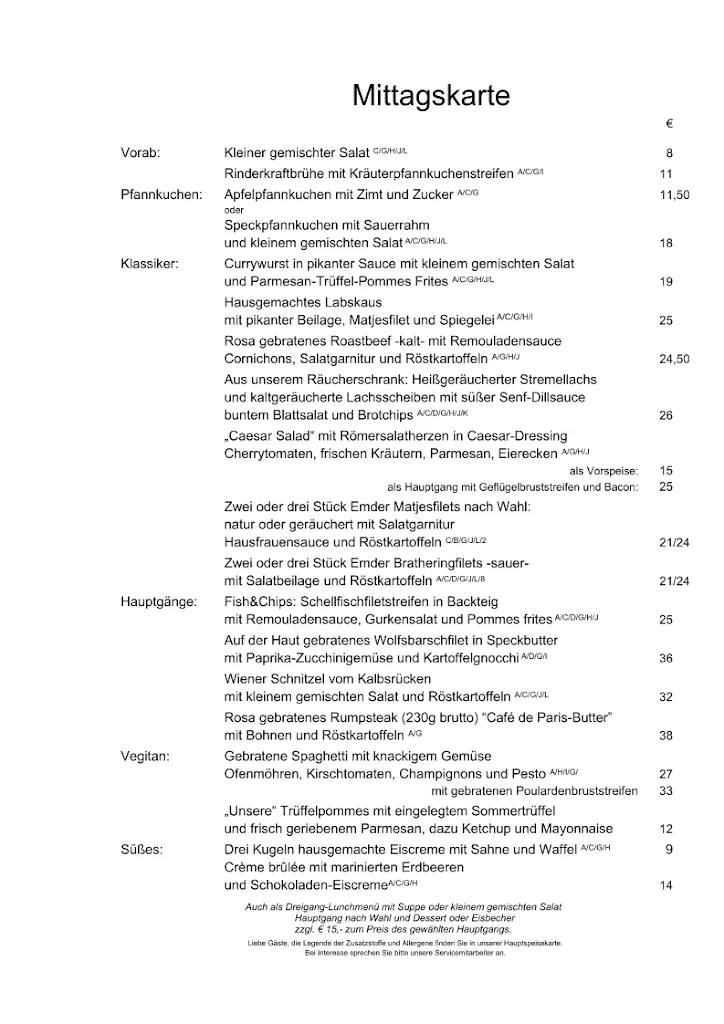 Menu_DANZERs Restaurant Juist feines Achtern Diek_Juist_immagine_3