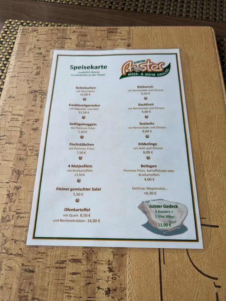 Menu_Juister Auster_Juist_immagine_2