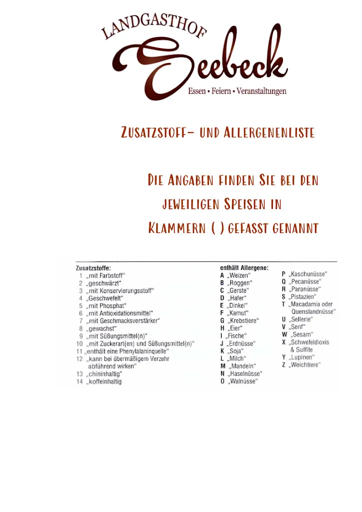 Menu_Landgasthof Seebeck_Geestland_immagine_1