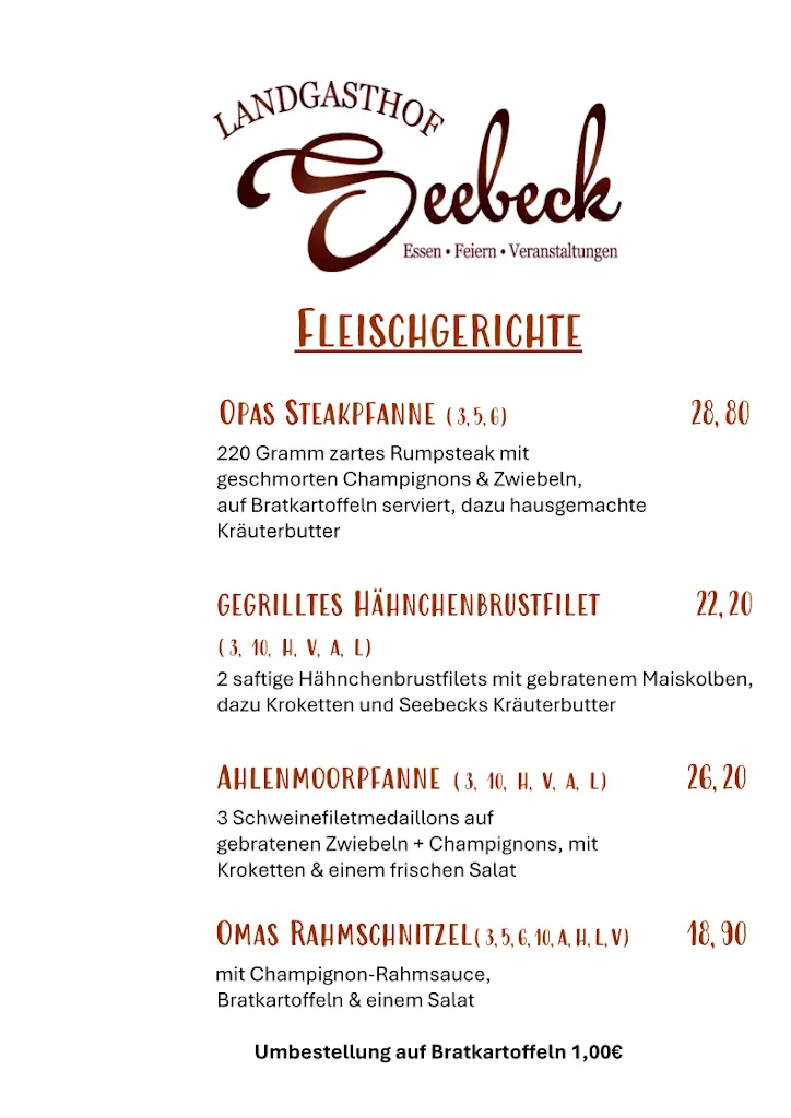 Menu_Landgasthof Seebeck_Geestland_immagine_2