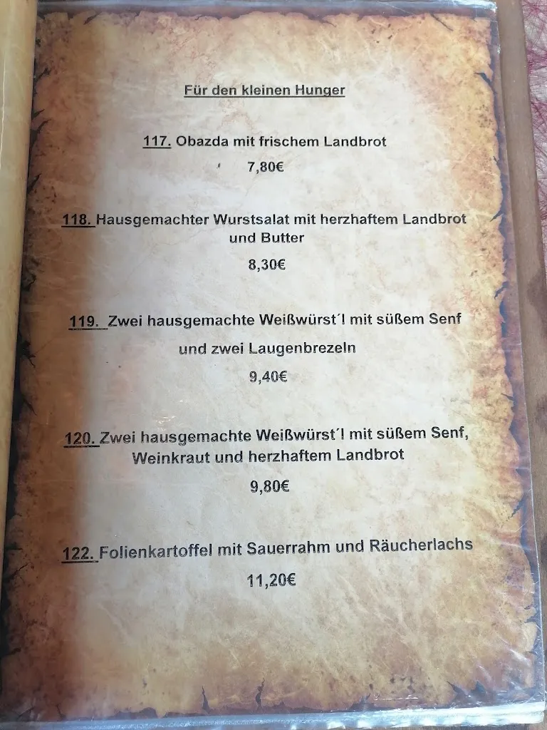 Menu_Brauhaus Felsenkeller Rupp Bräu GmbH_Lauenau_image_1