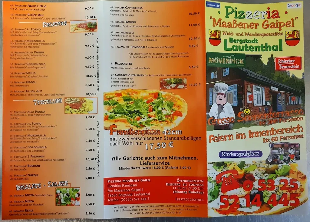 Menu_Pizzeria Maaßener Gaipel Bergstadt Lautenthal_Langelsheim_immagine_3
