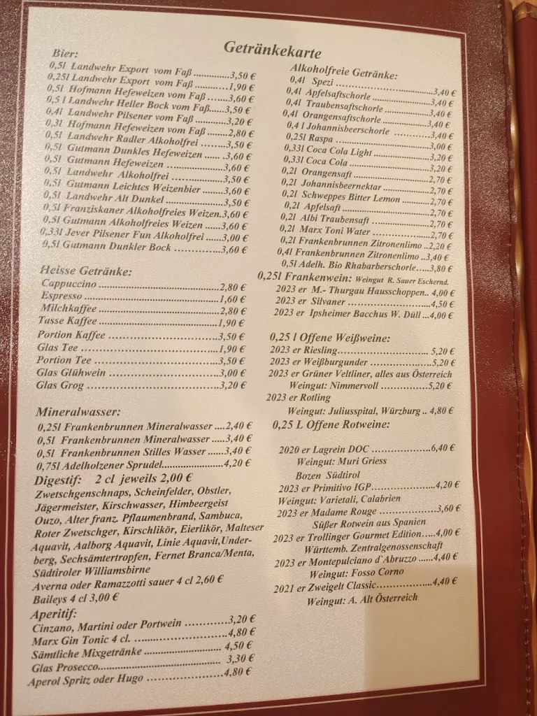 Menu_Landgasthof Zum Roß_Erlbach_image_4