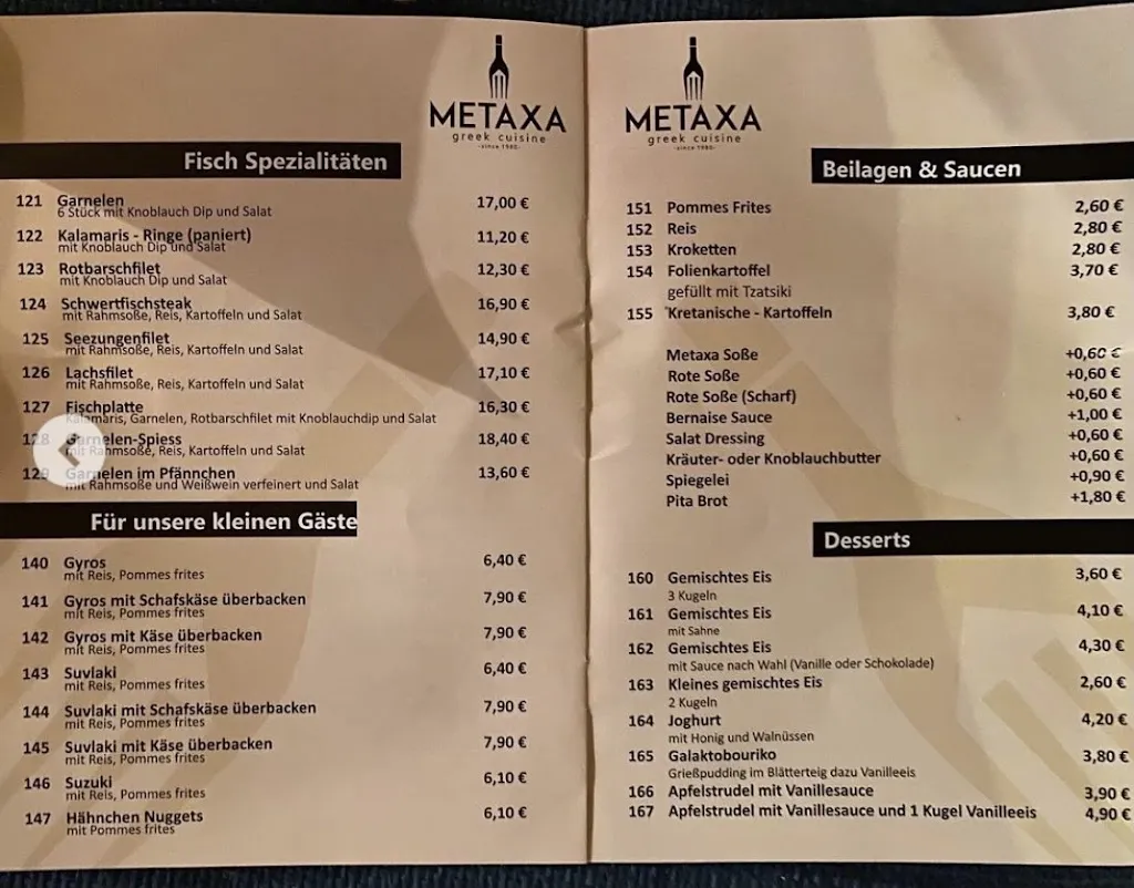 Menu_Metaxa greek cuisine_Laatzen_image_2
