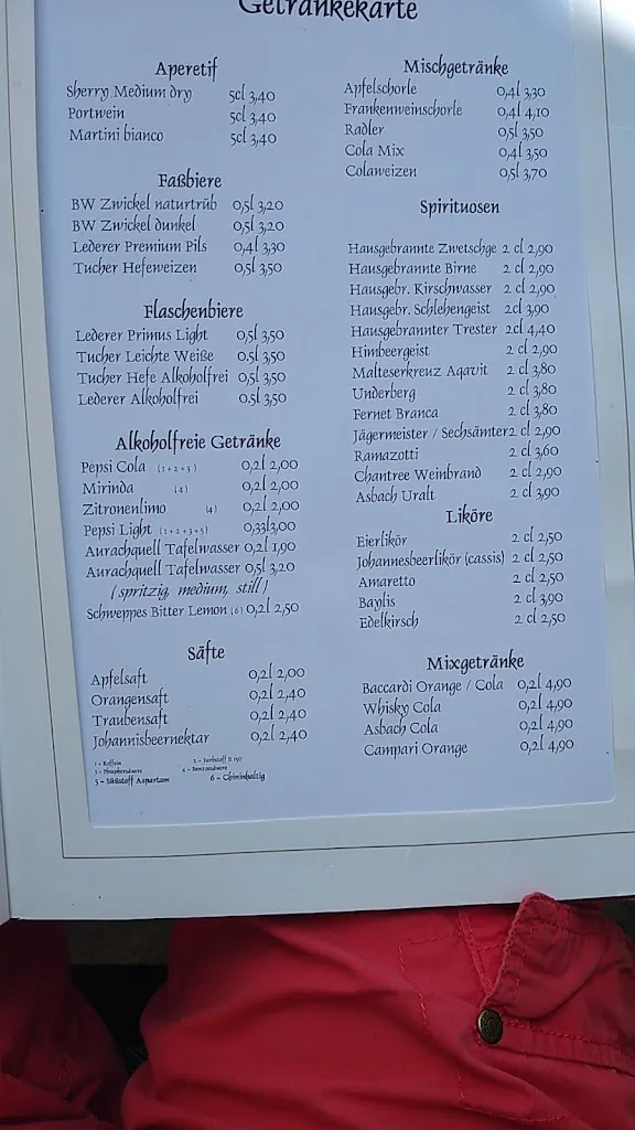 Menu_Landgasthof Hotel 