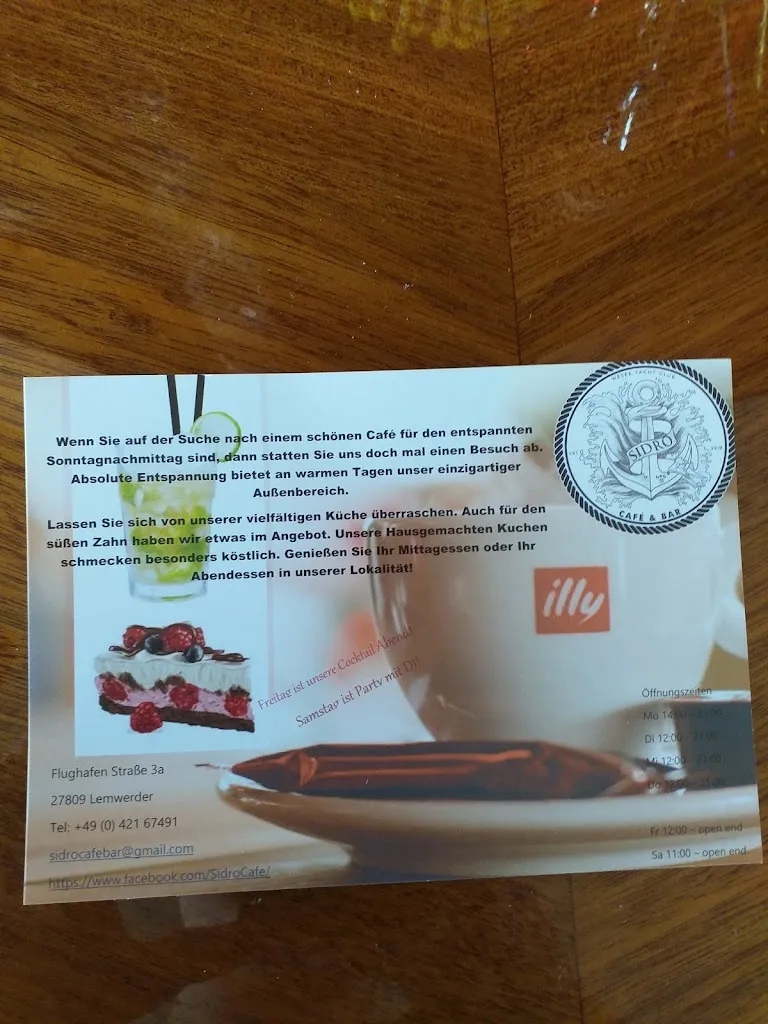 Menu_Café Restaurant Idro im Weser Yacht Club_Lemwerder_image_1