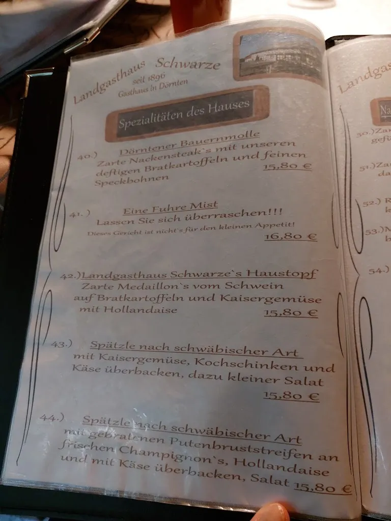 Menu_Landgasthaus Schwarze - Familie Schwarze_Liebenburg_immagine_2