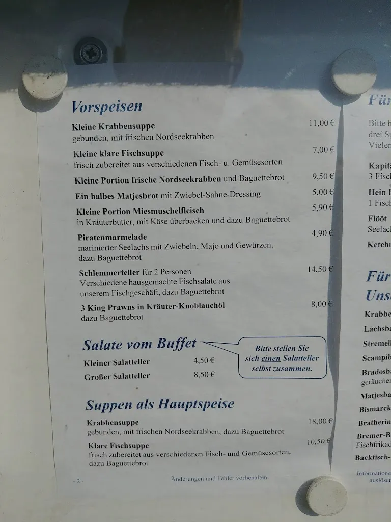 Menu_Fisch Klette: Restaurant & Geschäft_Langeoog_image_1