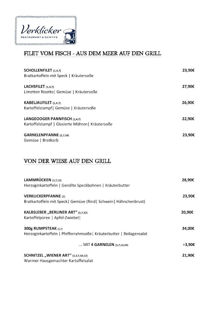 Menu_Restaurant Verklicker_Langeoog_image_1