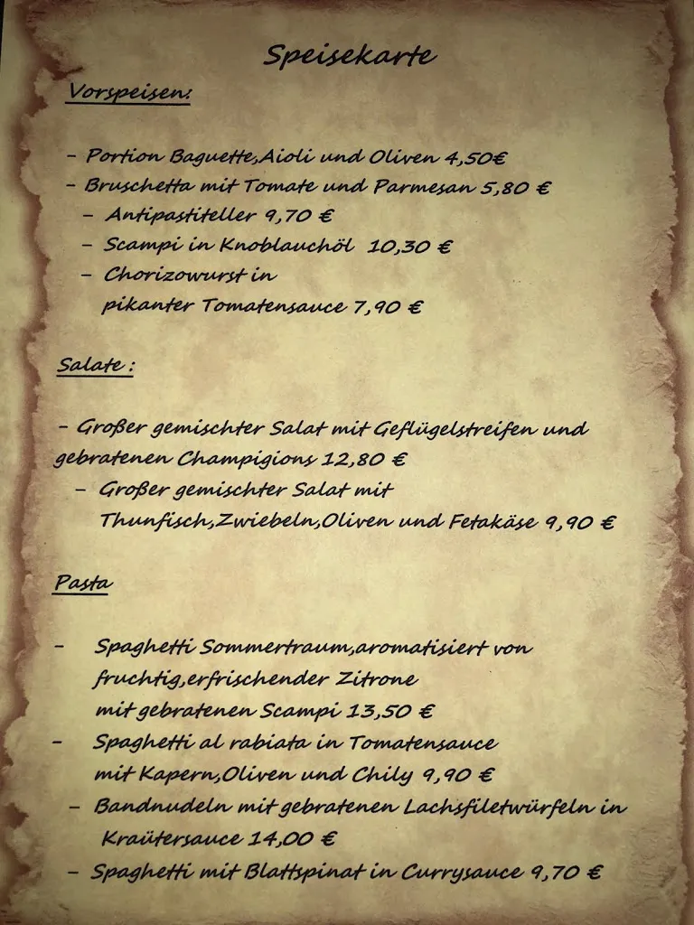 Menü_Restaurant La Cucina__Bild_2