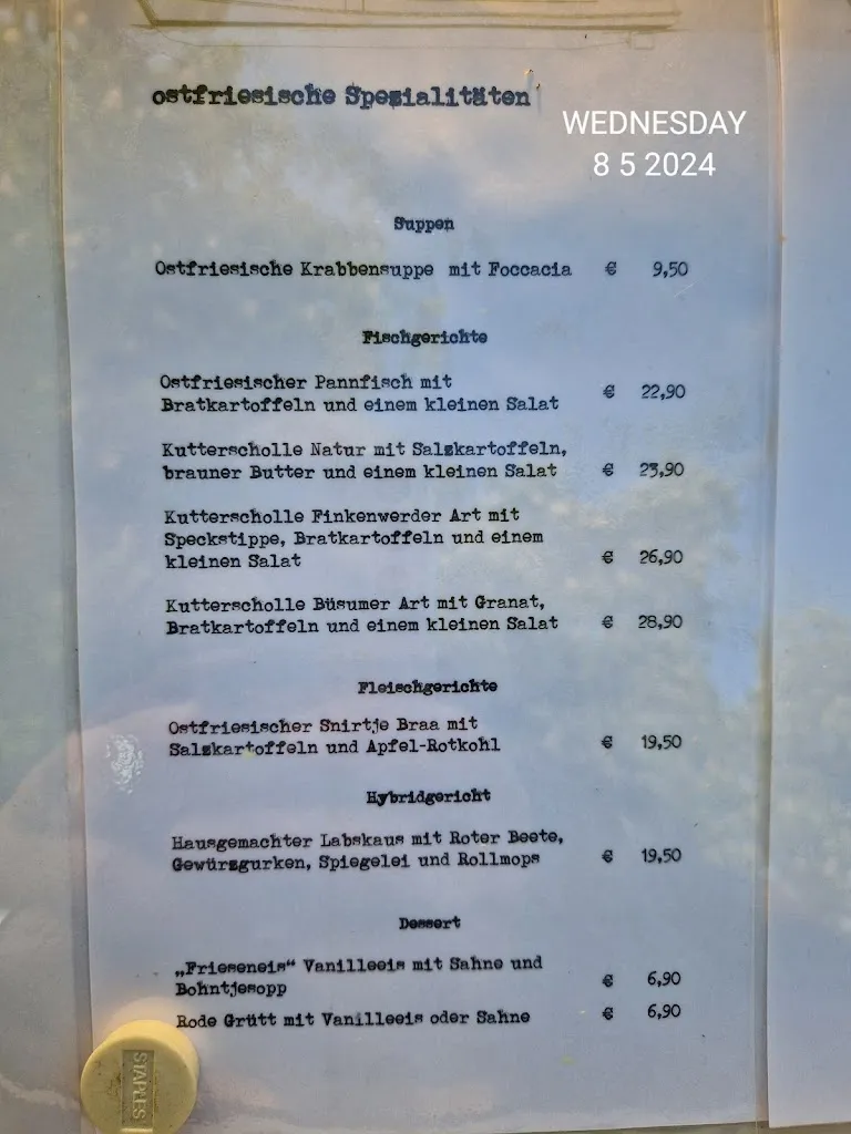 Menu_Schiffsrestaurant Spiekeroog III_(Ostfriesland)_immagine_1