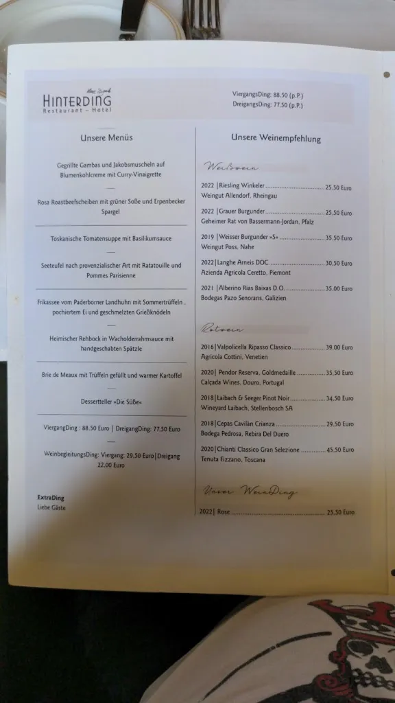 Menu_Hotel Restaurant Hinterding_Lengerich_image_1