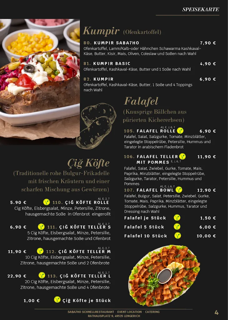 Menü_SABA7HO Schnellrestaurant_Lengerich_Bild_1