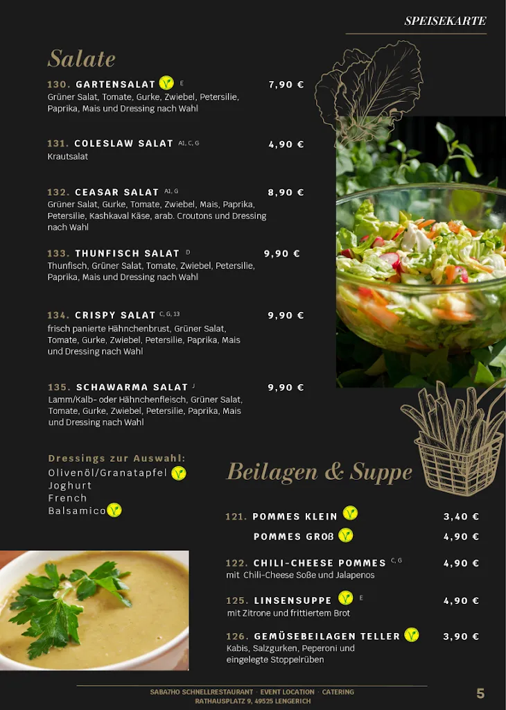 Menü_SABA7HO Schnellrestaurant_Lengerich_Bild_3