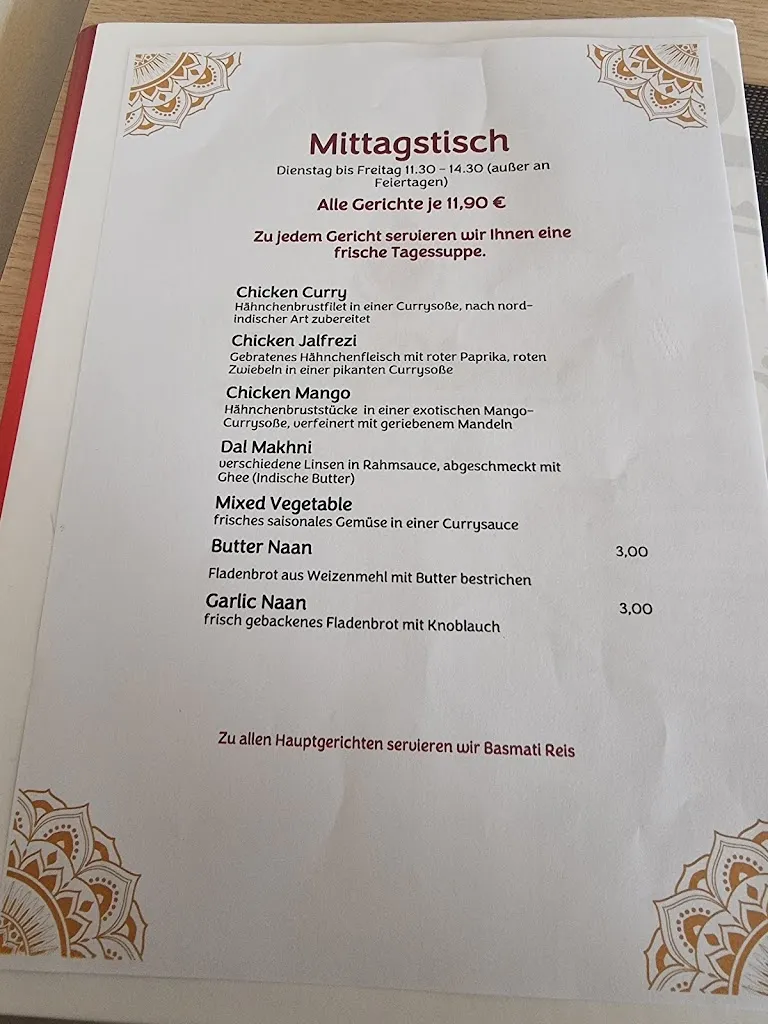 Menu_Taaj Indian Restaurant_Lilienthal_image_1