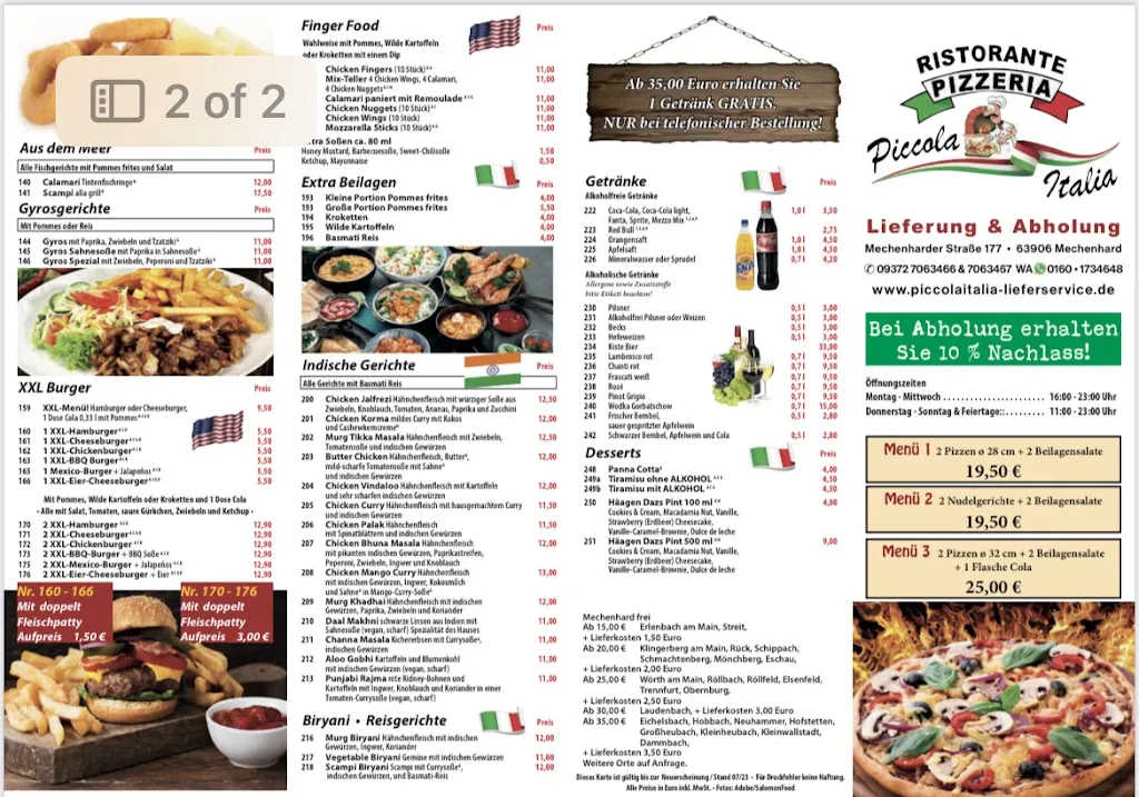 Menu_Ristorante pizzeria Piccola Italia Lieferservice_Main_image_3