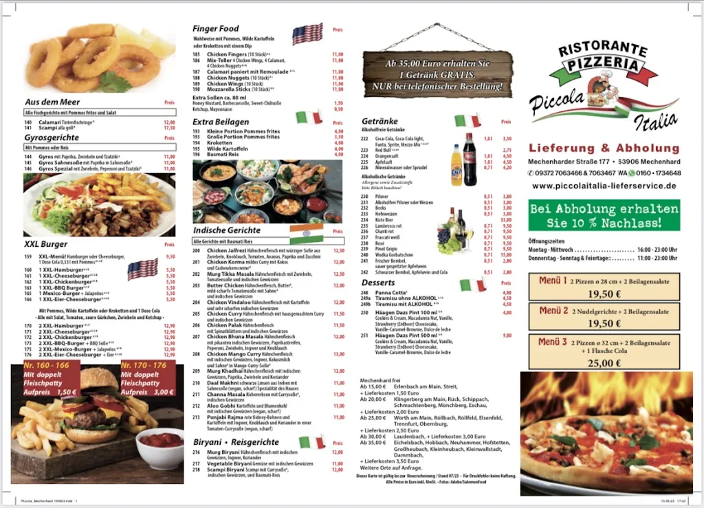 Menu_Ristorante pizzeria Piccola Italia Lieferservice_Main_image_4