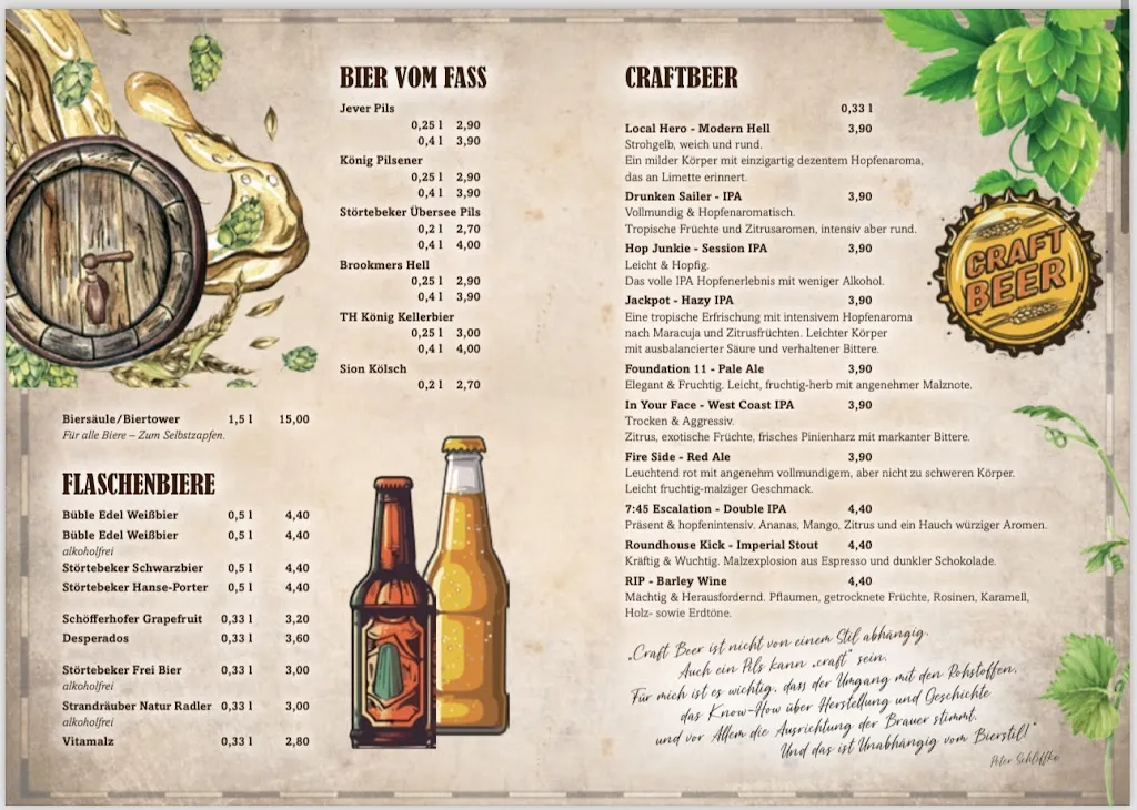 Menu_Brookmers Happy Place_Marienhafe_immagine_1