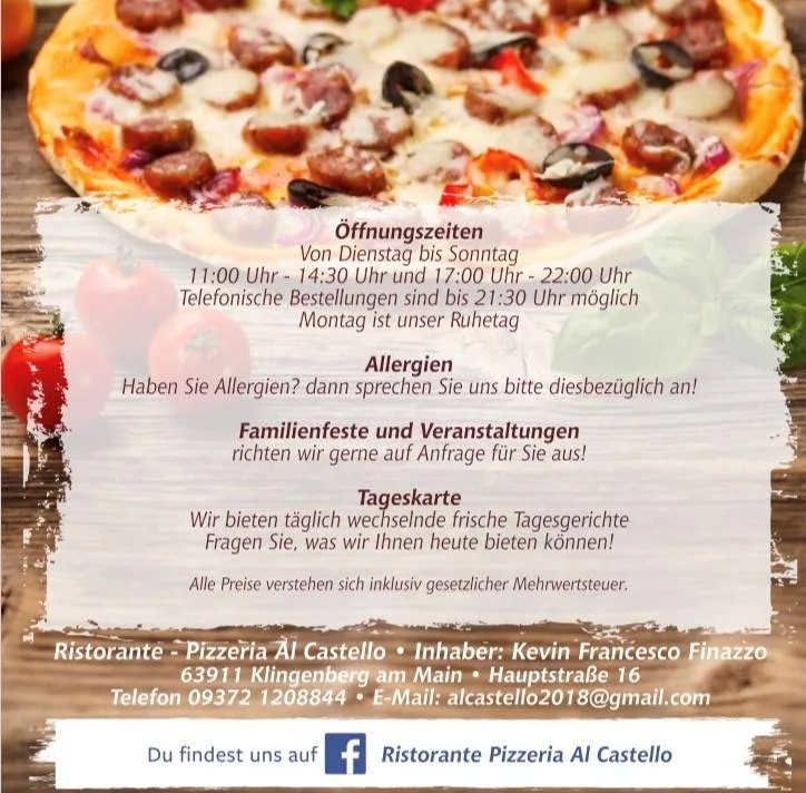 Menu_Ristorante - Pizzeria Al Castello_Main_image_1