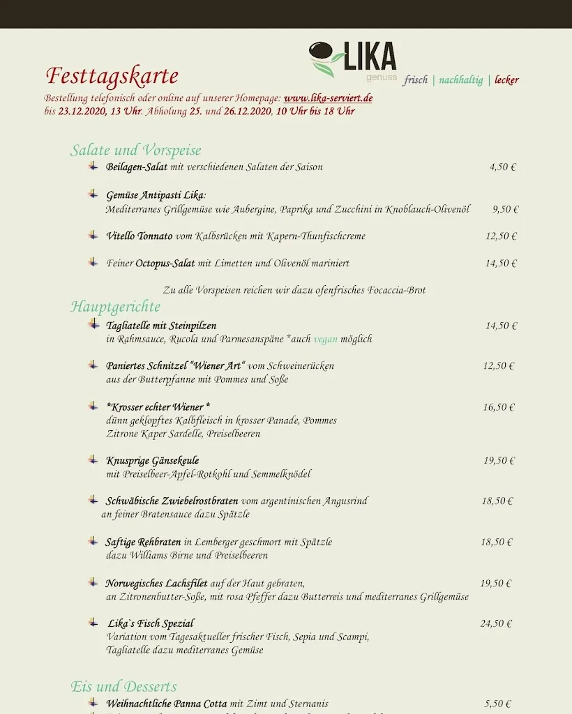 Menu_Gaststätte Sulmtalhalle_Erlenbach_immagine_1