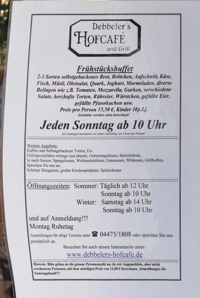Menu_Debbeler's Hofcafé und Grill_Molbergen_imagen_1