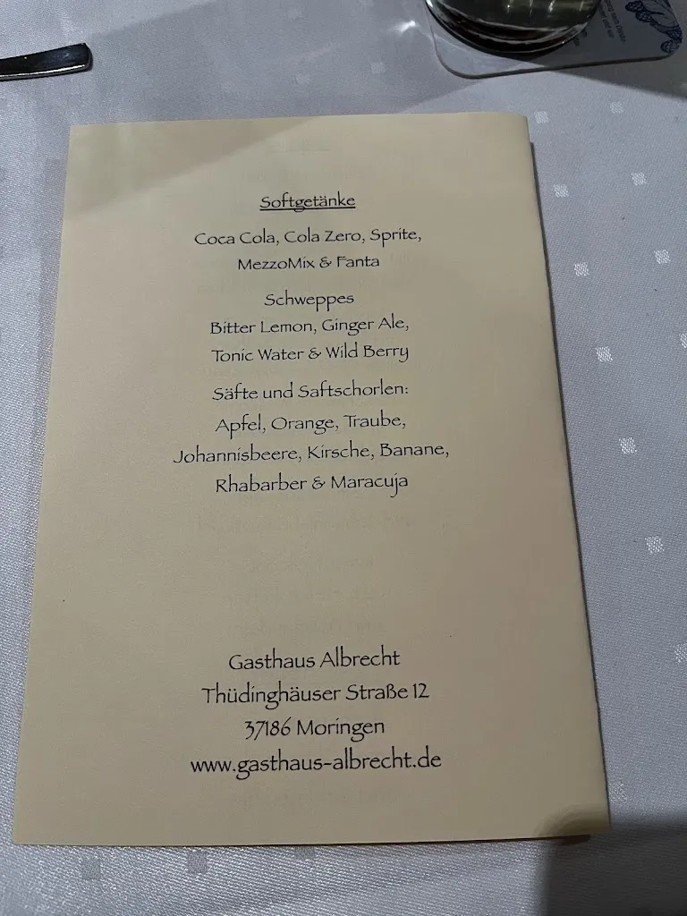 Menu_Gasthaus Albrecht_Moringen_immagine_3