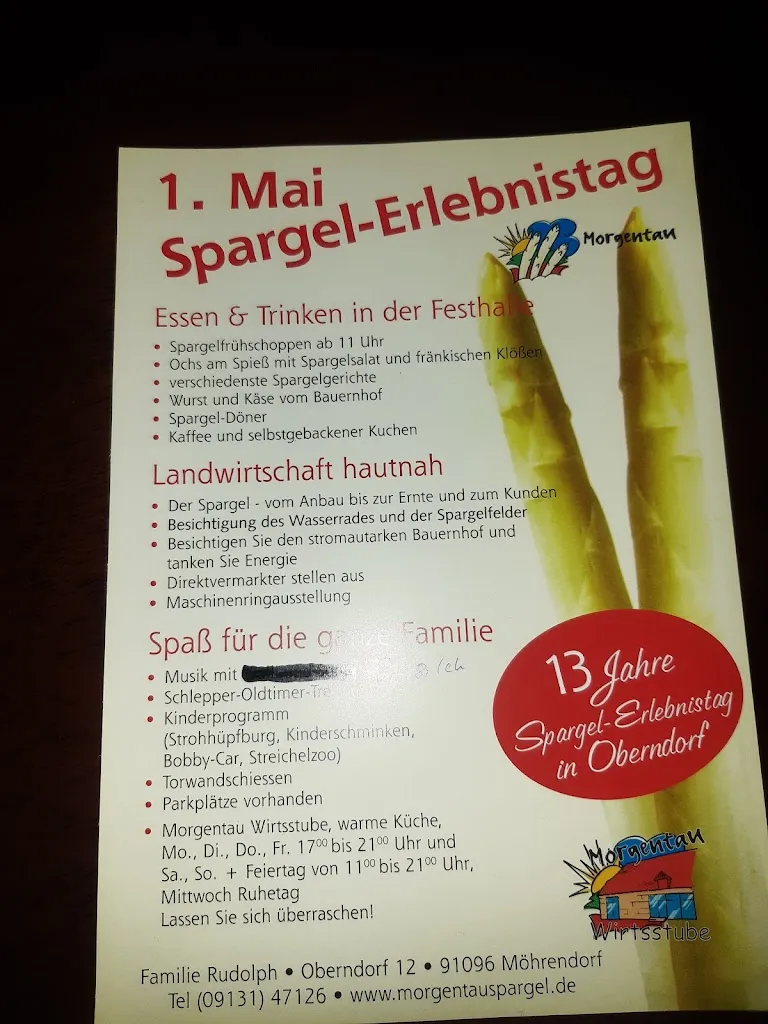 Menu_Morgentau Wirtsstube_Möhrendorf_immagine_1