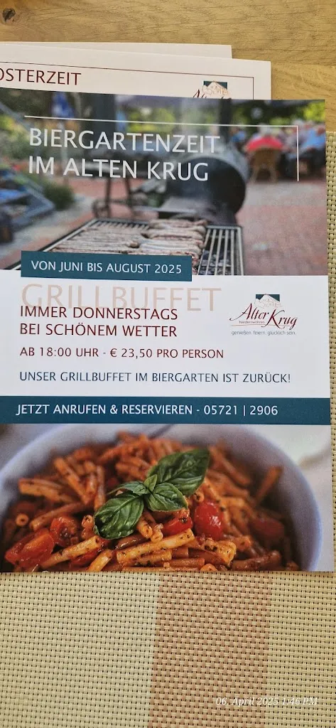Menu_Alter Krug Fam. Markus Schöttker_Niedernwöhren_image_2