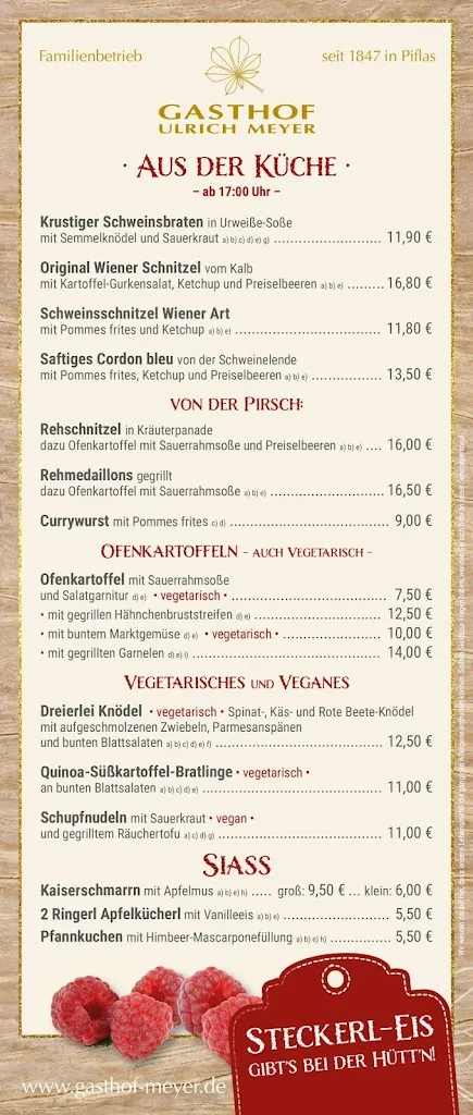 Menu_Gasthof Ulrich Meyer_Ergolding_image_1